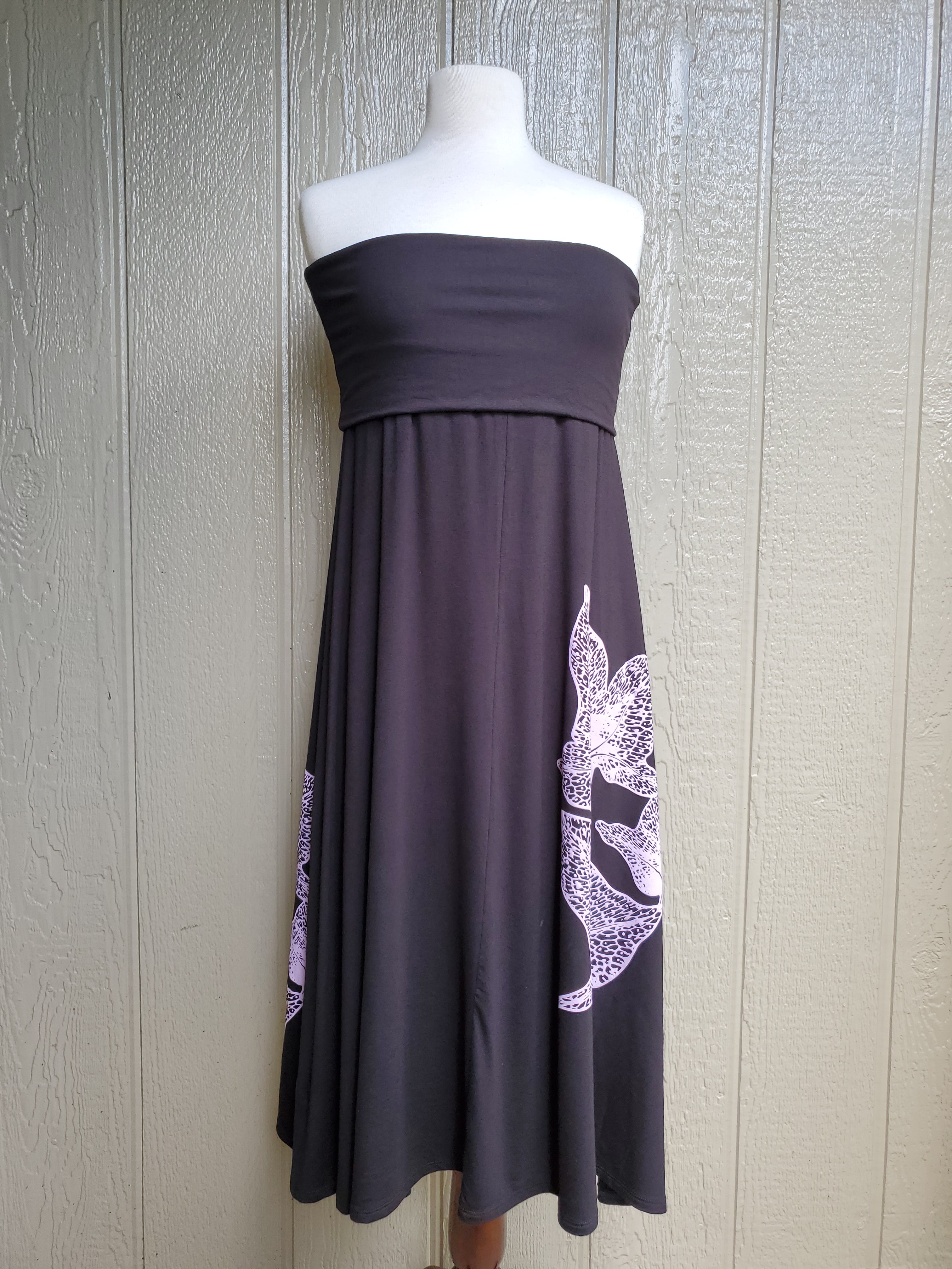 Fold Over Mōhalu Dresses/Skirts (Black)