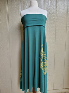 Fold Over Mōhalu Dresses/Skirts (Emerald  Green)