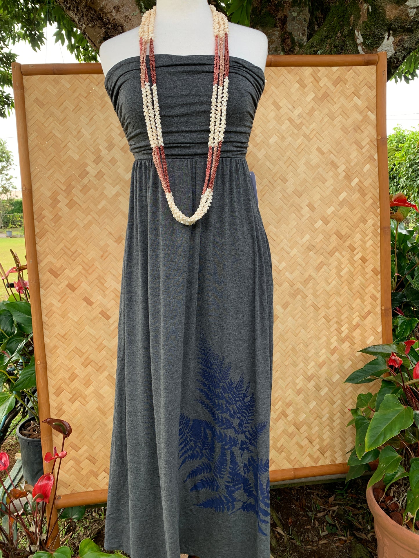 Strapless Maxi Dress (Charcoal)
