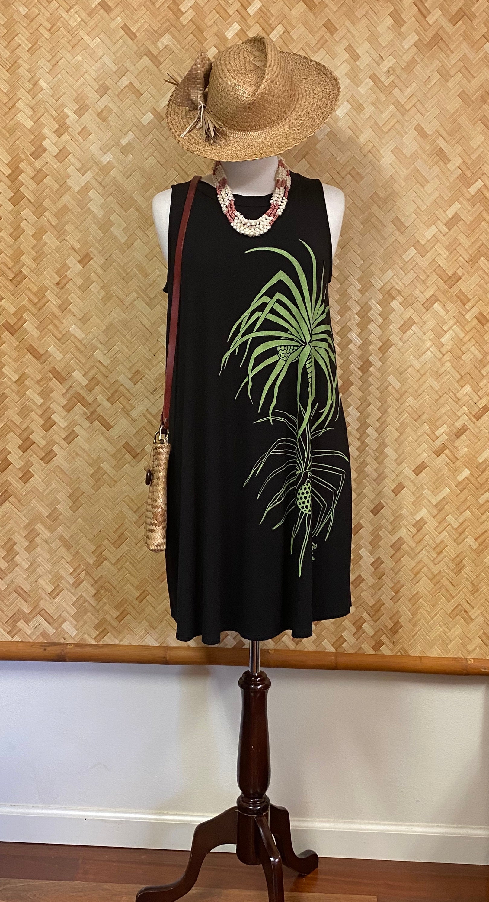 Bamboo Luana Tank Dress (Black)