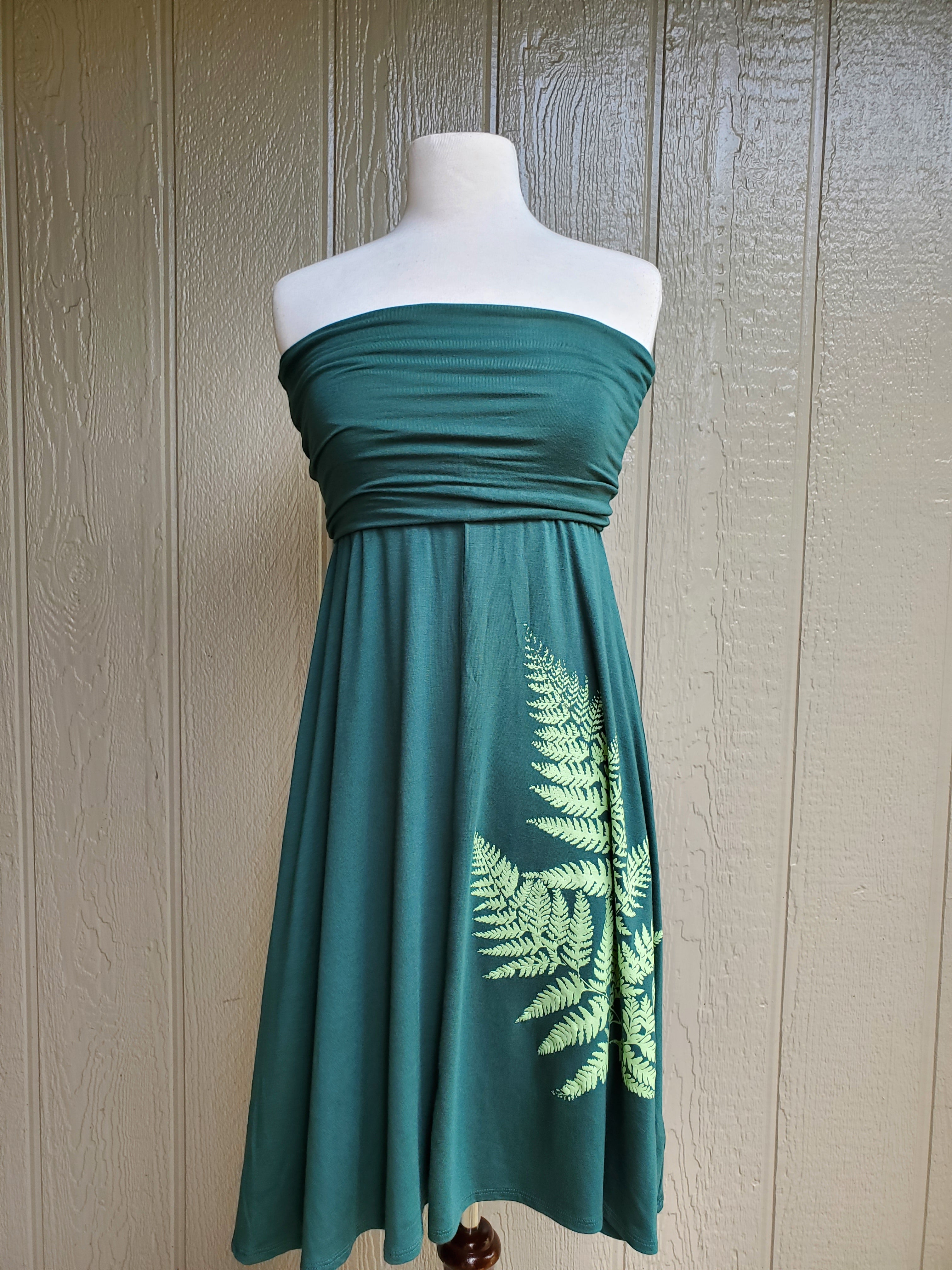 Fold Over Dresses (Emerald  Green)