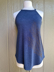 Halter Tank Tops (Heather Navy)