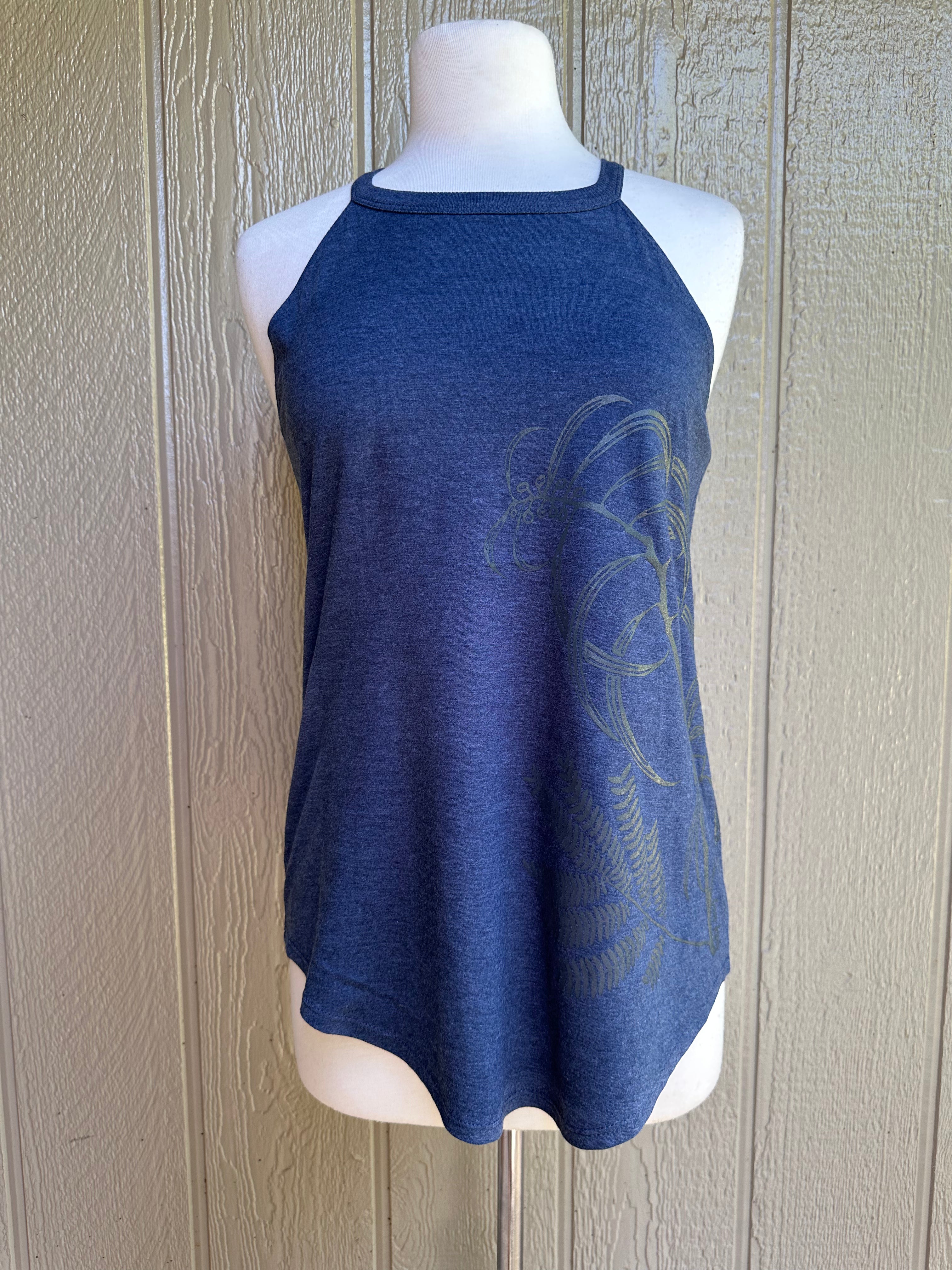 Halter Tank Tops (Heather Navy)