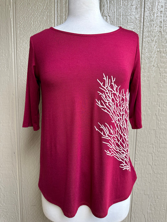 Hoapili Top (Burgundy)