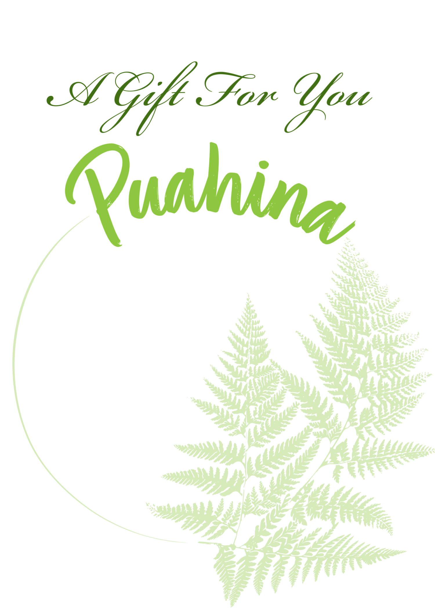 Puahina Gift Card
