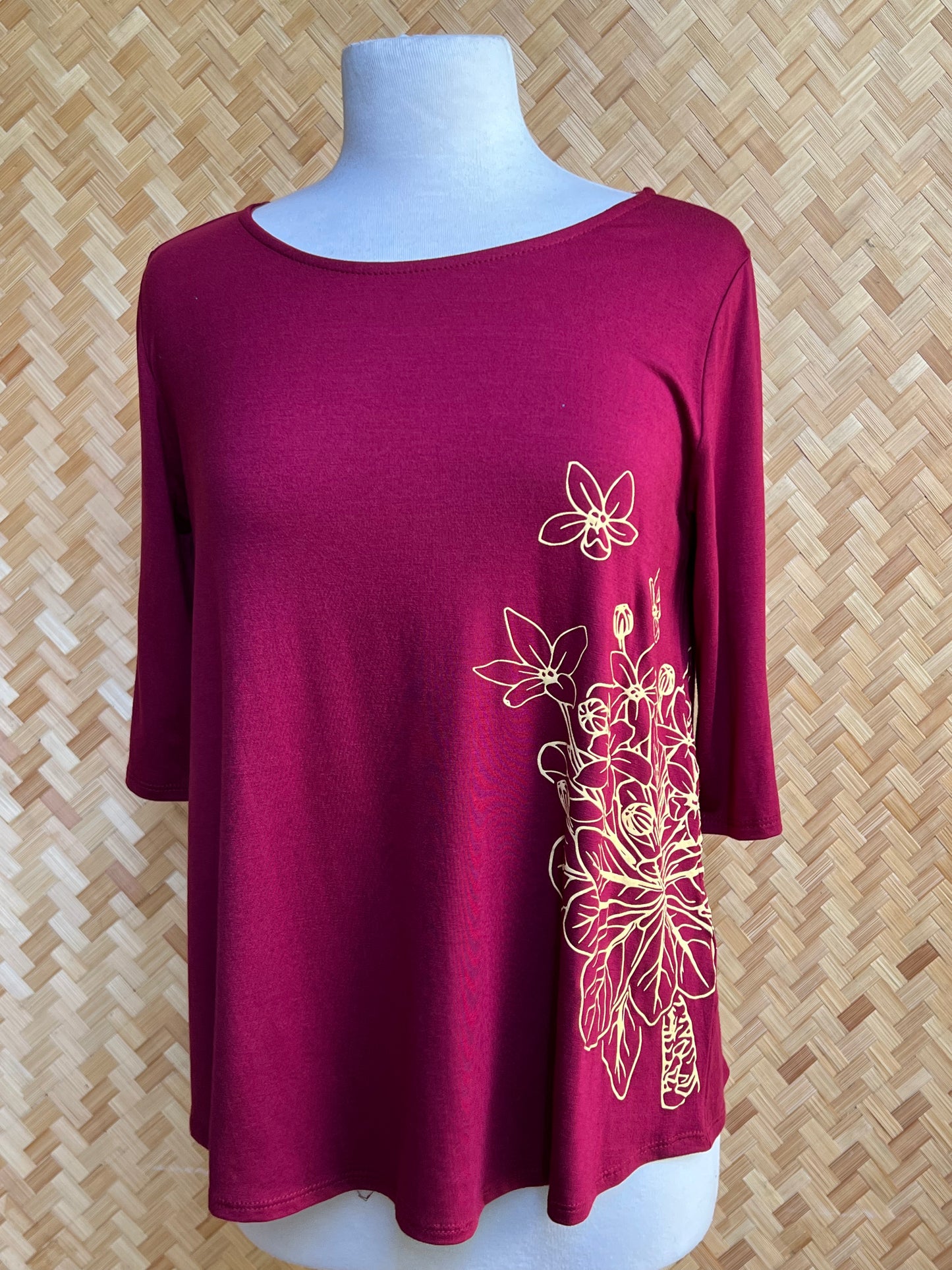 Hoapili Top (Burgundy)