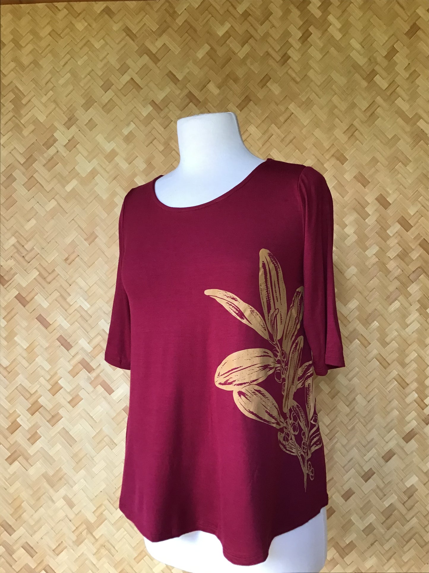 Hoapili Top (Burgundy)