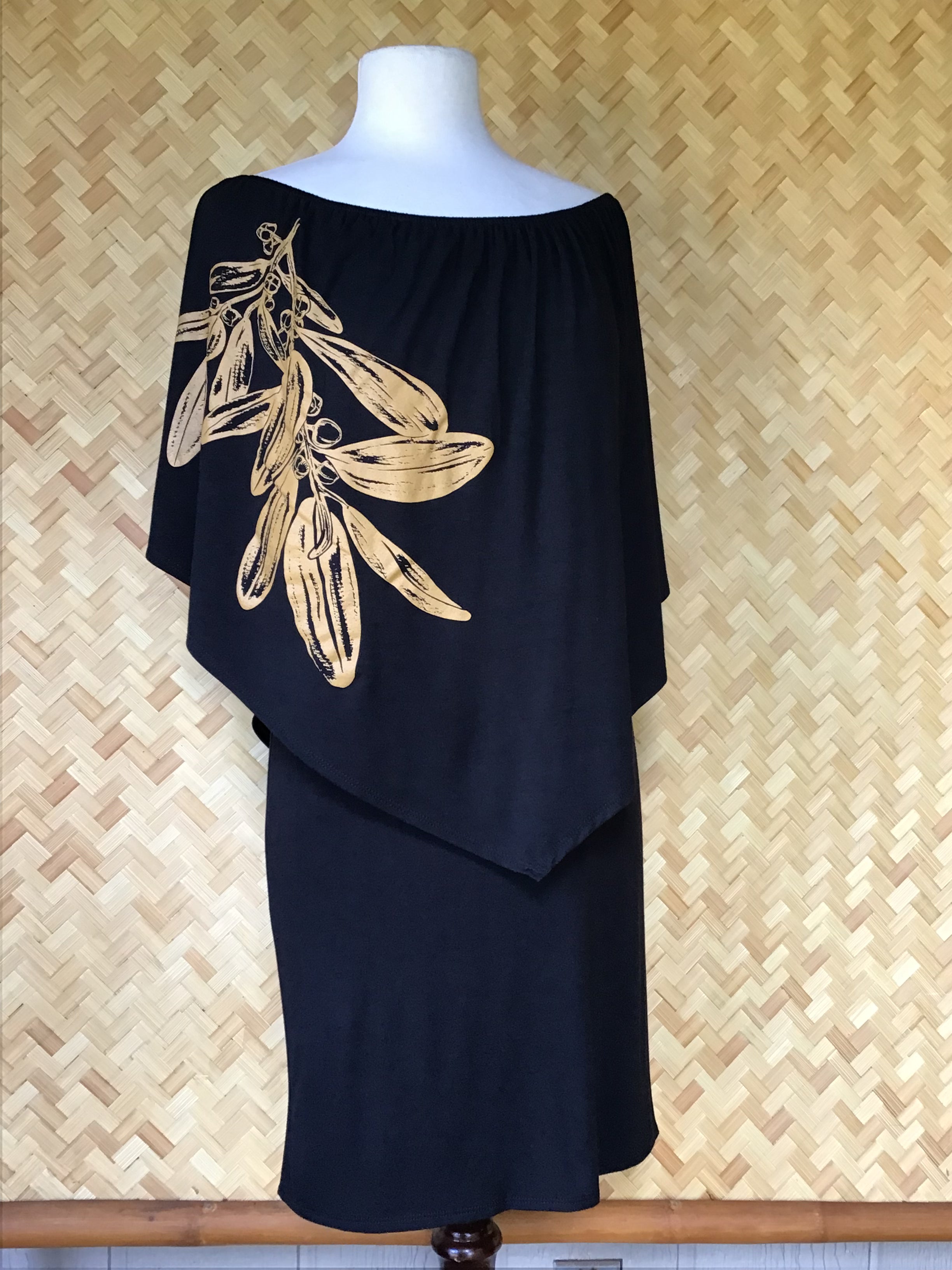 4-Way Mūʻekekeʻi/Short Dress (Black)