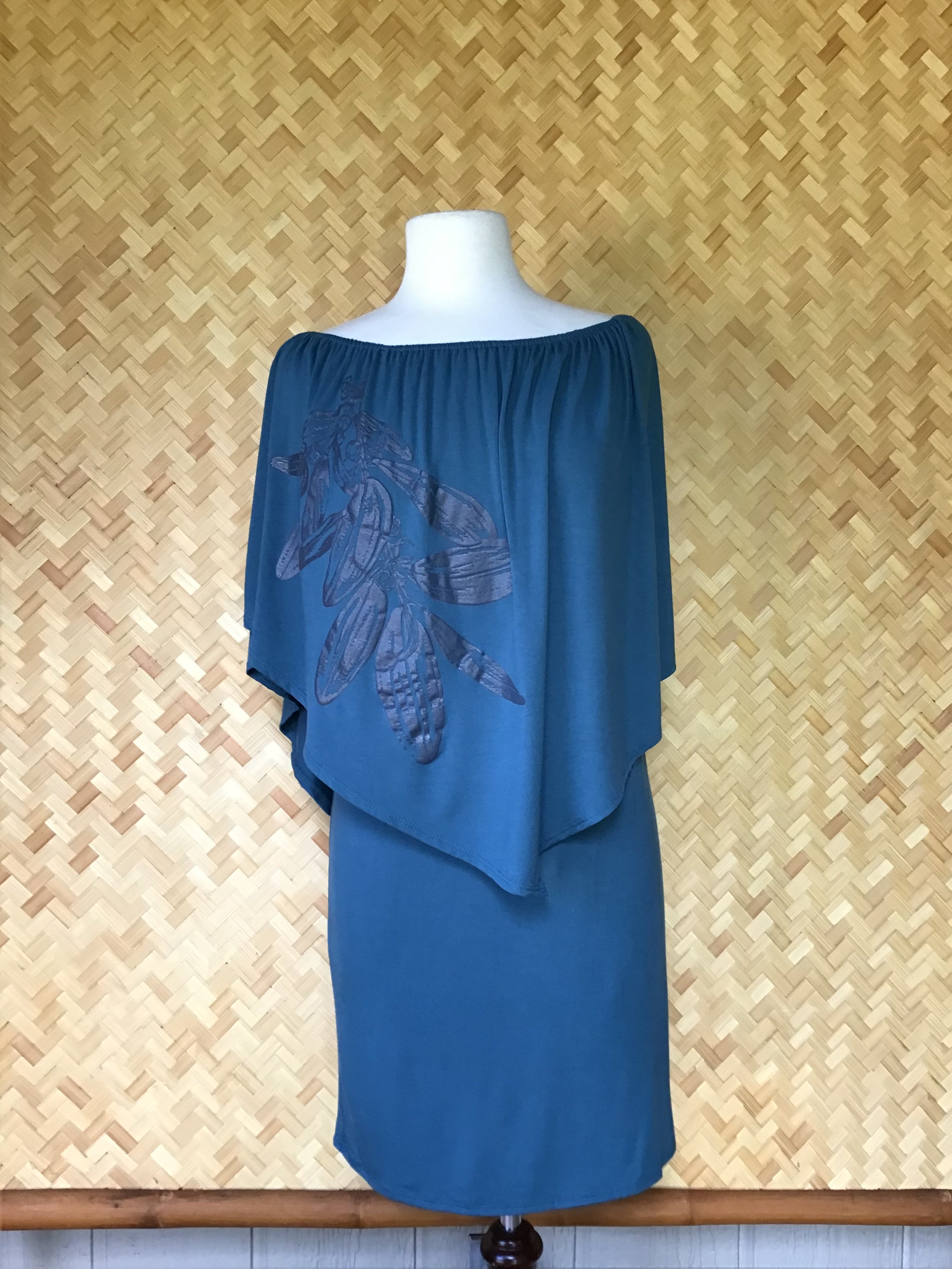 4-Way Mūʻekekeʻi/Short Dress (Deep Teal)