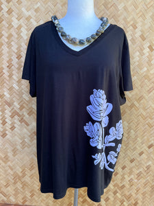 V-Neck Top (Black)