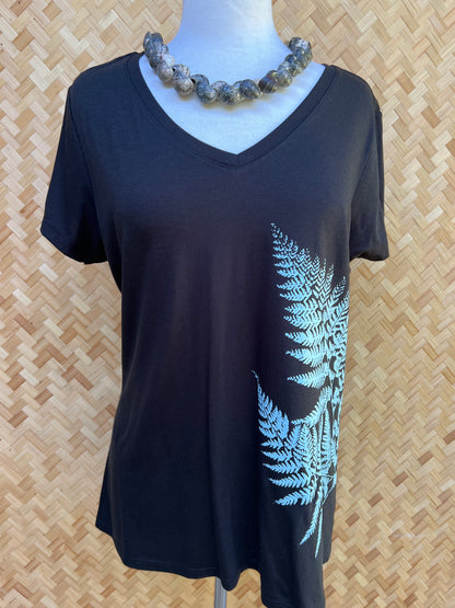 V-Neck Top (Black)