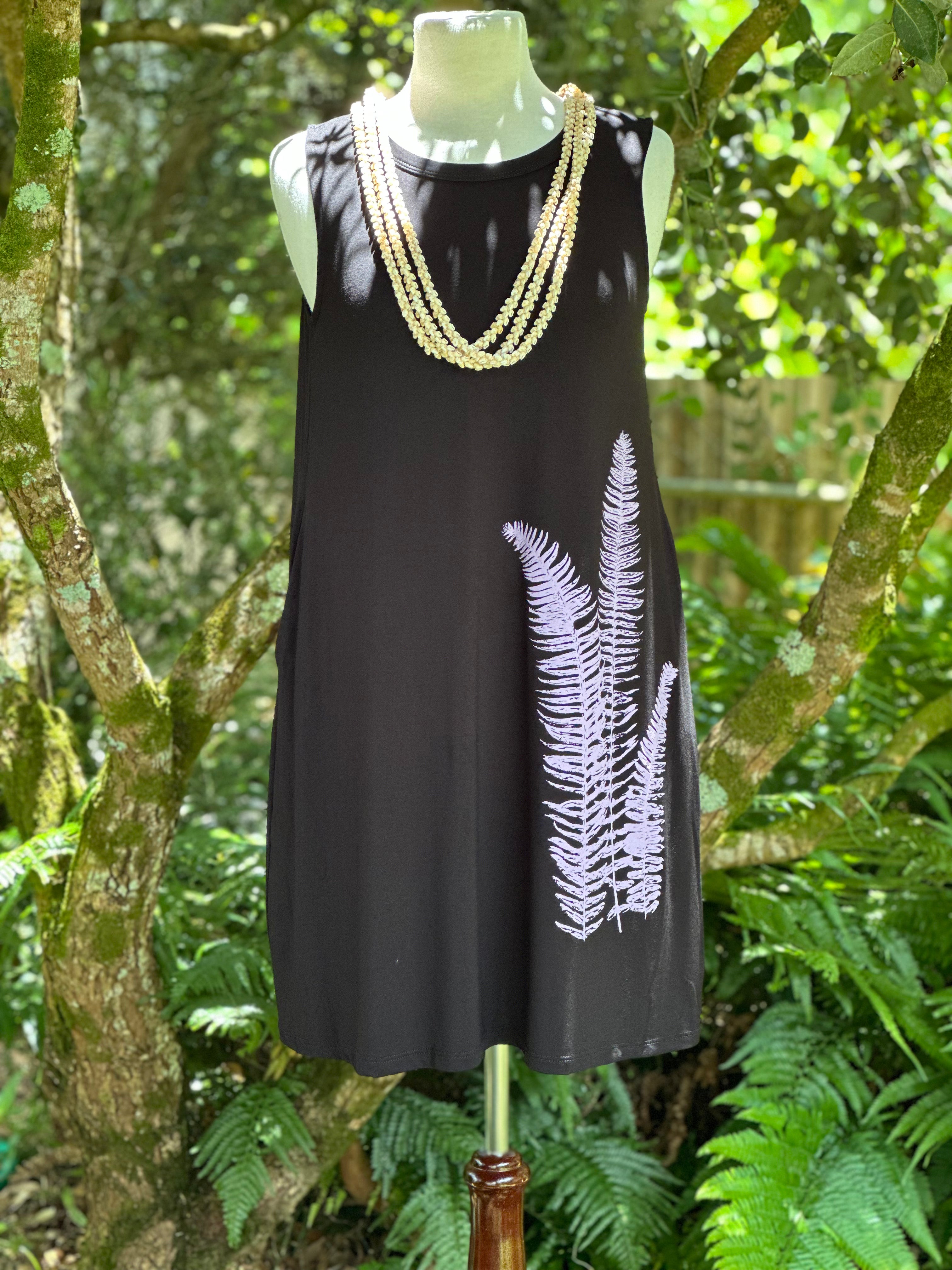 Bamboo Tank Dress (Black)