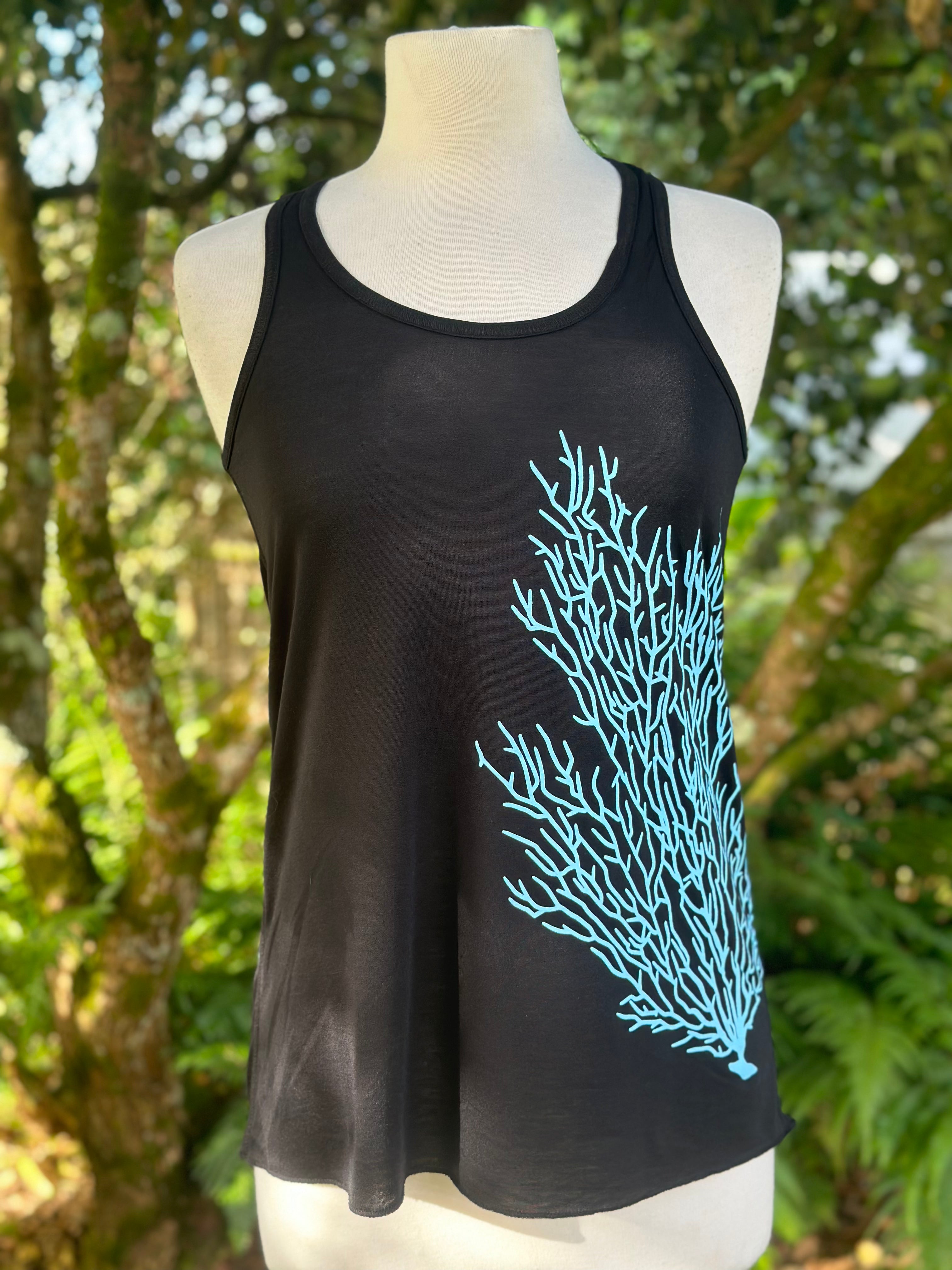 Racerback Tank Tops (Black)