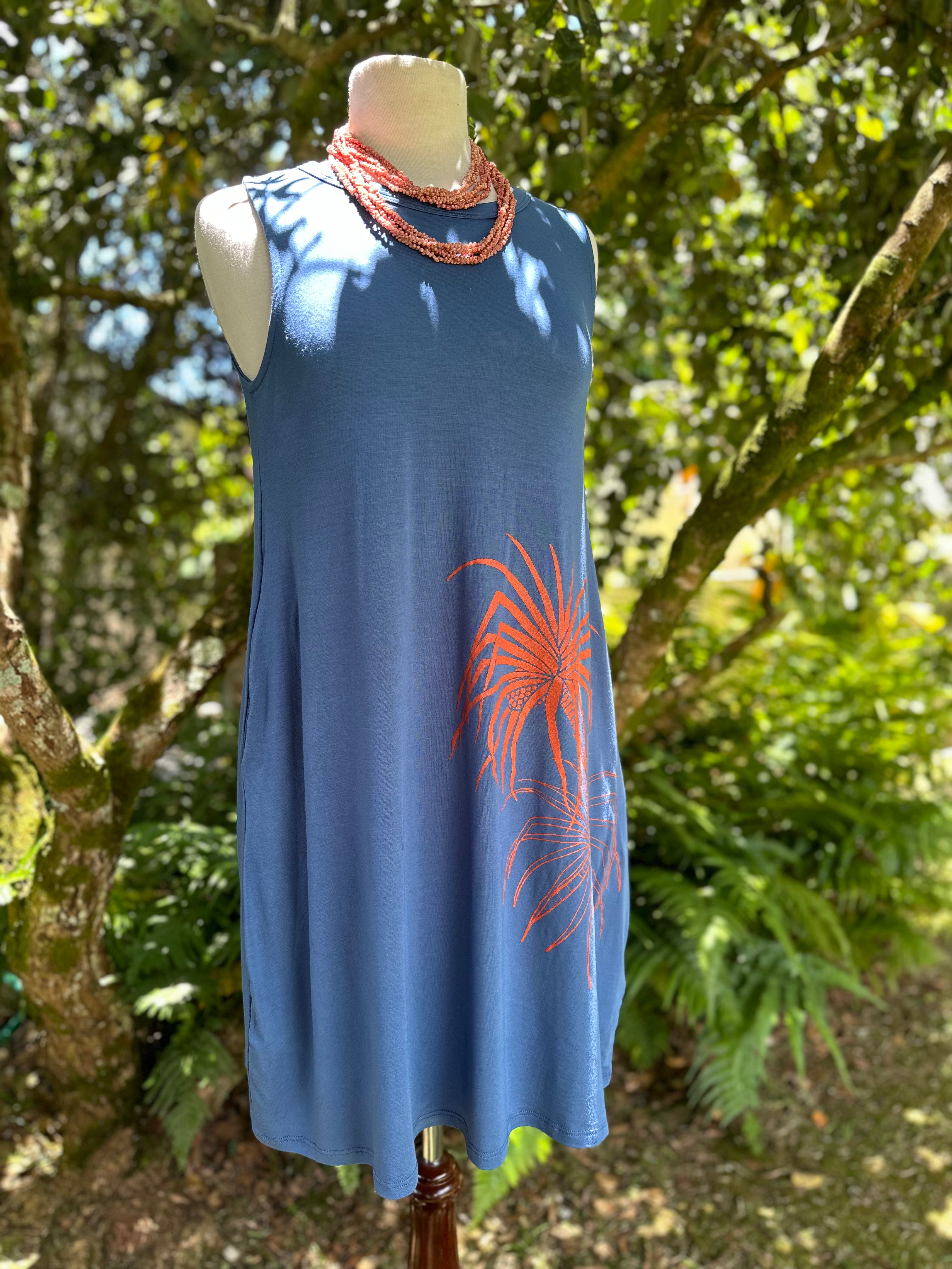 Bamboo Tank Dress (Indigo)