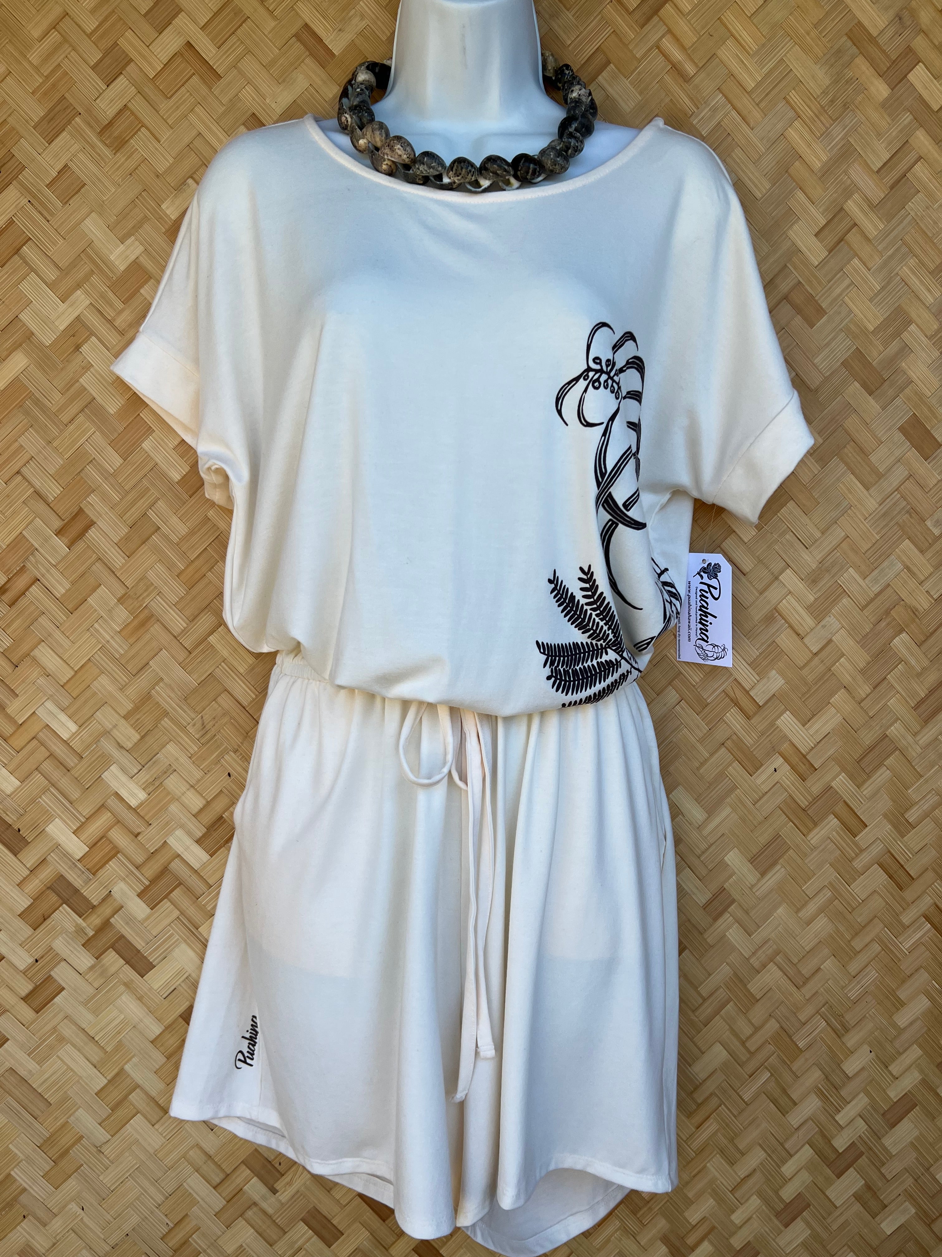 Shorts Romper (Cream)