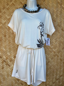 Shorts Romper (Cream)