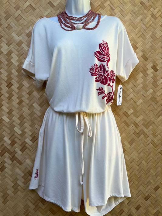 Shorts Romper (Cream)
