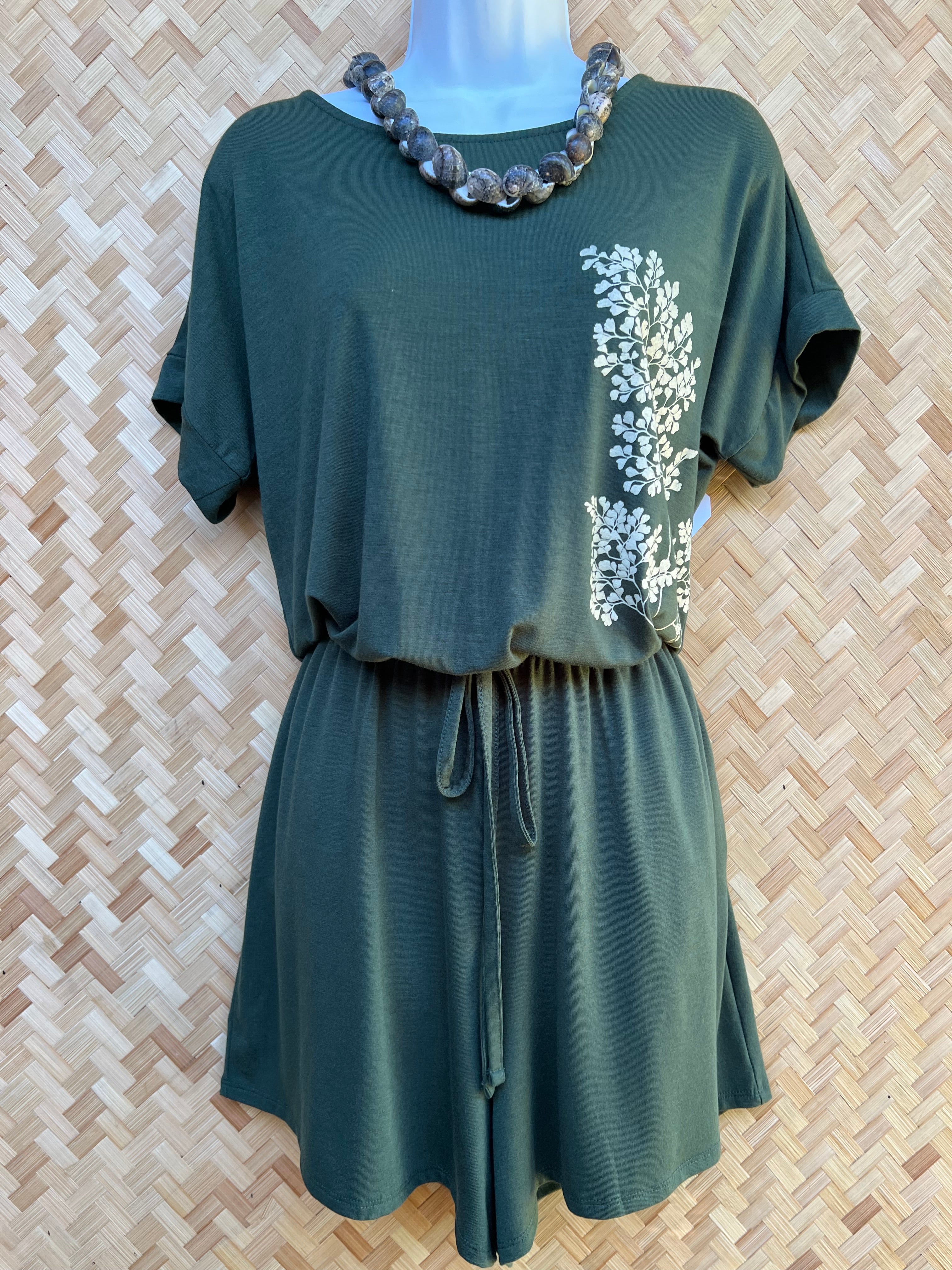 Shorts Romper (Army Green)