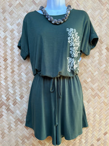 Shorts Romper (Army Green)