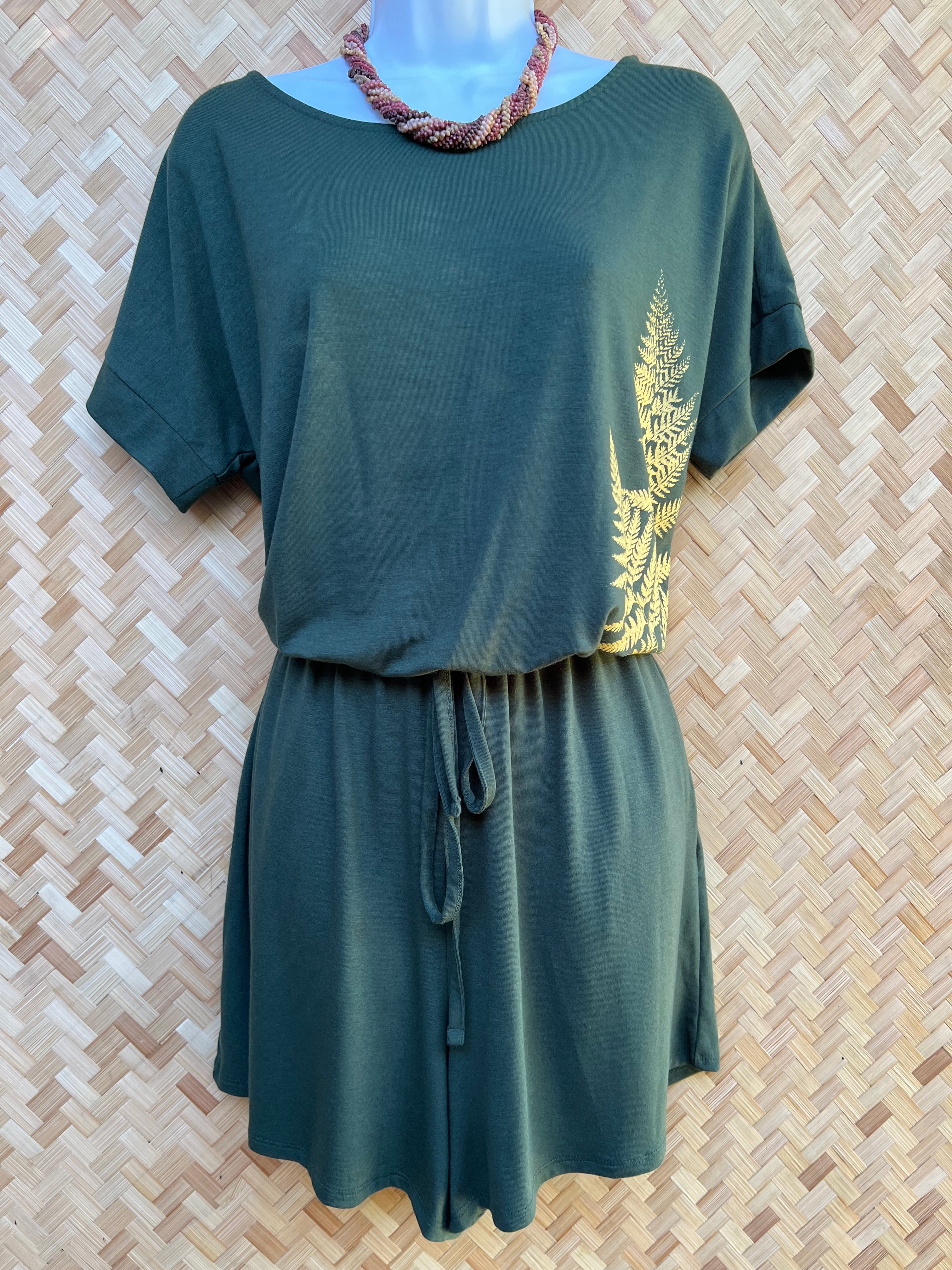 Shorts Romper (Army Green)