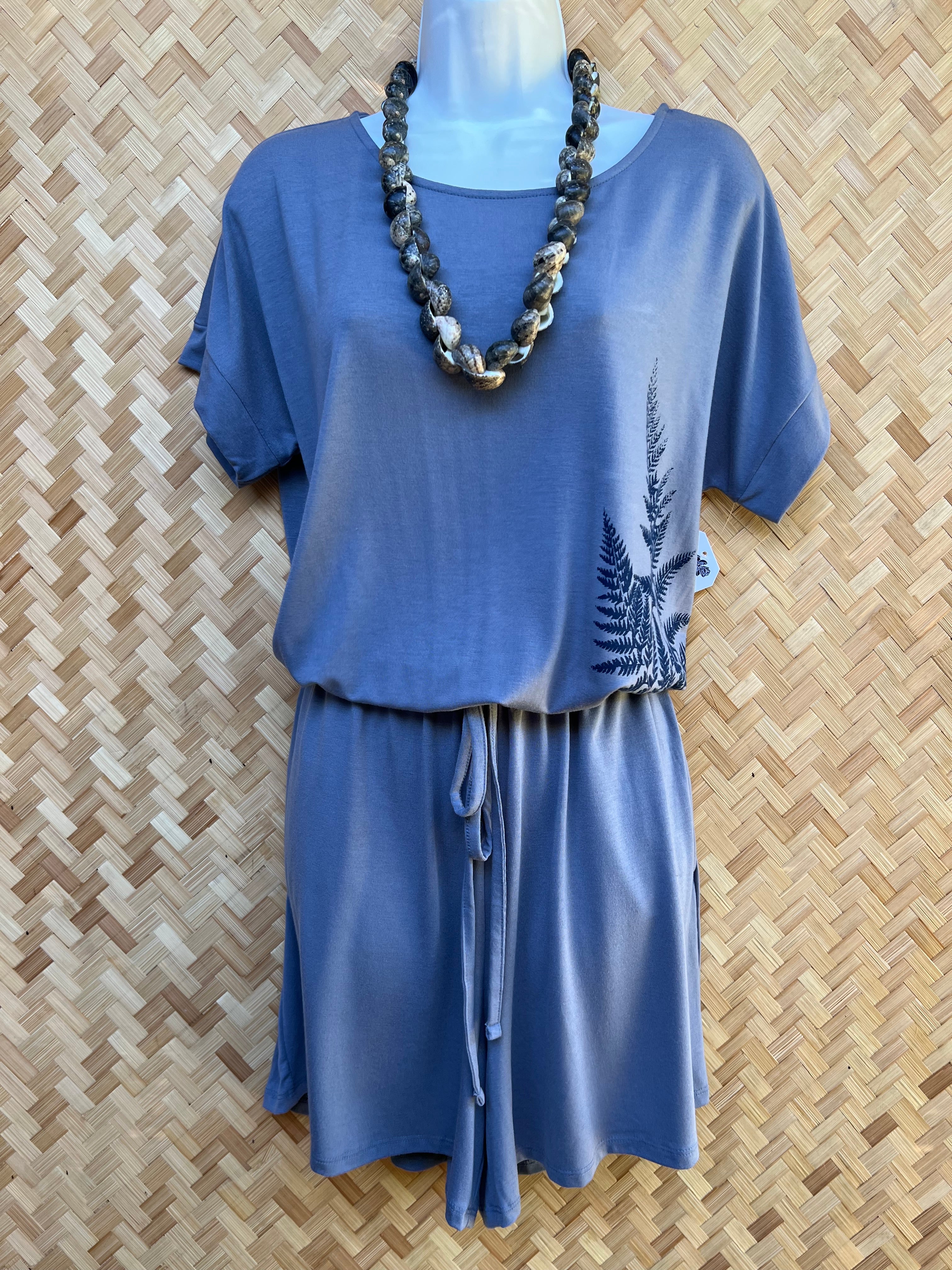 Shorts Romper (Cement)