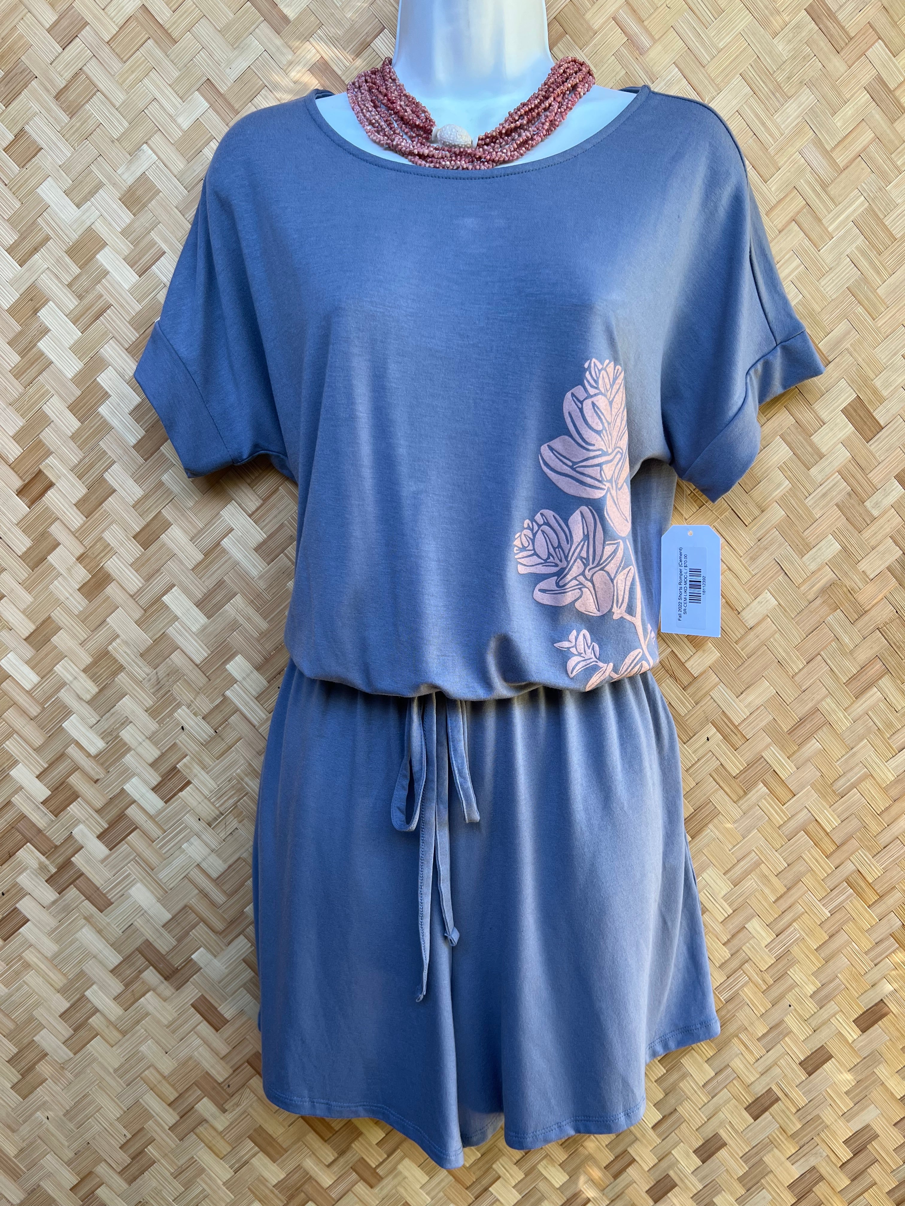 Shorts Romper (Cement)