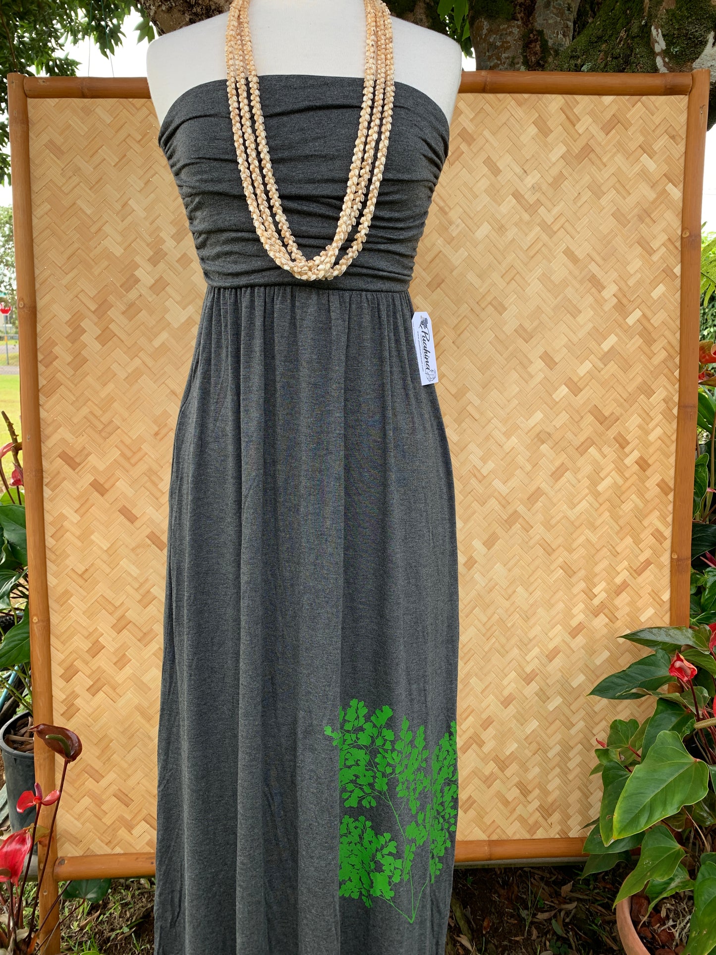 Strapless Maxi Dress (Charcoal)