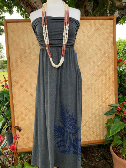 Strapless Maxi Dress (Charcoal)